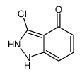 3-chloro-1,2-dihydroindazol-4-one结构式