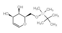 6-O-(叔丁基二甲基甲硅烷基)-D-半乳糖结构式