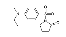 1-[4-(diethylamino)phenyl]sulfonylpyrrolidin-2-one结构式