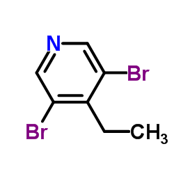 3,5-Dibromo-4-ethylpyridine Structure