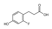 3-(2-Fluoro-4-hydroxyphenyl)propanoic acid Structure