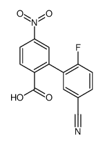 2-(5-cyano-2-fluorophenyl)-4-nitrobenzoic acid结构式