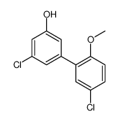 3-chloro-5-(5-chloro-2-methoxyphenyl)phenol结构式