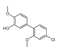 5-(4-chloro-2-methoxyphenyl)-2-methoxyphenol Structure