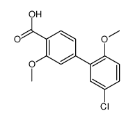 4-(5-chloro-2-methoxyphenyl)-2-methoxybenzoic acid结构式