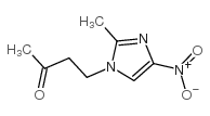 4-(2-甲基-4-硝基-1H-咪唑-1-基)丁-2-酮结构式