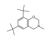 N-methyl-2,3-dihydro-1H-6,8-bis(1,1-dimethylethyl)benz[1,2-e][1,3]oxazine结构式