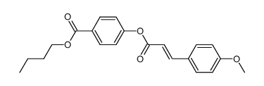 n-butyl p-(p'-methoxycinnamoyloxy)benzoate Structure