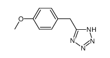 5-[(4-甲氧基苯基)甲基]-1H-四唑结构式