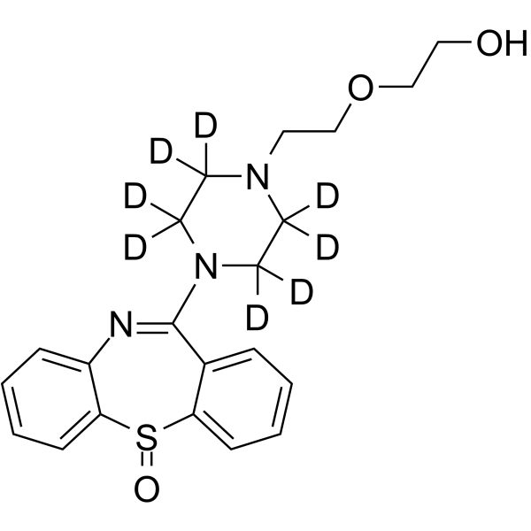 Quetiapine Sulfoxide-d8结构式