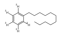 n-undecylbenzene-d5结构式