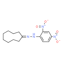 Cyclononanone (2,4-dinitrophenyl)hydrazone结构式
