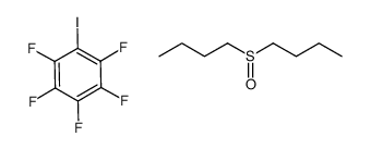 1,2,3,4,5-pentafluoro-6-iodobenzene compound with 1-(butylsulfinyl)butane (1:1) Structure
