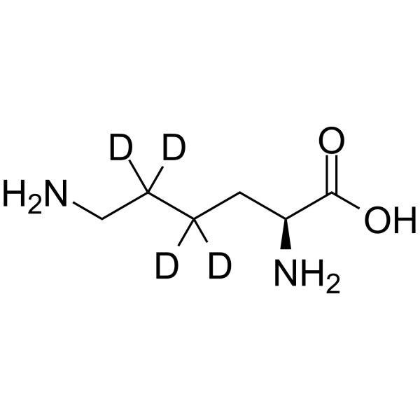L-赖氨酸 d4结构式