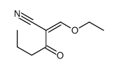 2-(ethoxymethylidene)-3-oxohexanenitrile Structure