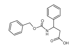 N-[(benzyloxy)carbonyl]-3-phenyl-beta-alanine structure