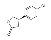 β-(R)-(p-chlorophenyl)-γ-butyrolactone结构式