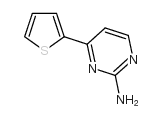 4-(2-噻吩基)-2-氨基嘧啶结构式