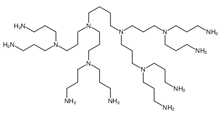 N,N,N',N'-tetrakis[3-[bis(3-aminopropyl)amino]propyl]butane-1,4-diamine Structure
