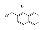 1-bromo-2-(chloromethyl)naphthalene结构式