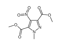 dimethyl 1-methyl-4-nitropyrazole-3,5-dicarboxylate Structure