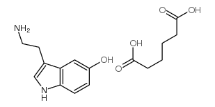 3-(2-氨基乙基)-5-羟基吲哚结构式