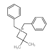 Azetidinium,3,3-dimethyl-1,1-bis(phenylmethyl)-, bromide (1:1)结构式