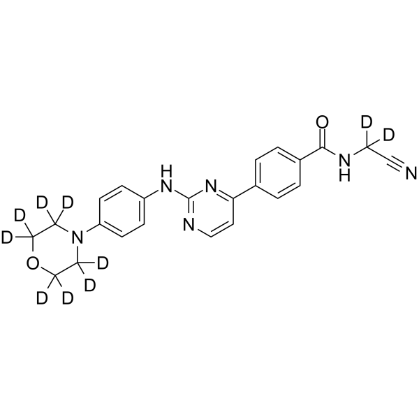 Momelotinib-d10结构式