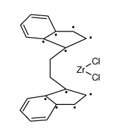 meso-乙烯双(1-茚基)二氯化锆结构式
