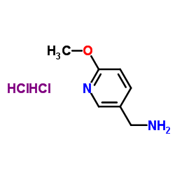 (6-甲氧基吡啶-3-基)甲胺二盐酸盐结构式