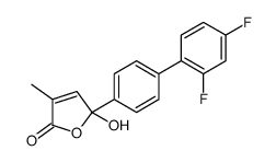 5-(2',4'-Difluoro(1,1'-biphenyl)-4-yl)-5-hydroxy-3-methyl-2(5H)-furanone Structure
