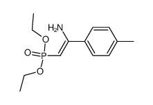 2-diethoxyphosphoryl 1-p-tolylethenylamine Structure