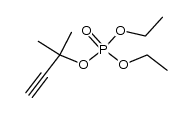 phosphoric acid 1,1-dimethyl-prop-2-ynyl ester diethyl ester结构式