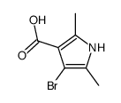 4-溴-2,5-二甲基吡咯-3-羧酸结构式