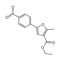 2-甲基-5-(4-硝基苯基)呋喃-3-羧酸乙酯结构式