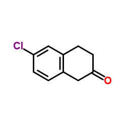 6-氯-3,4-二氢-1H-2-萘酮结构式