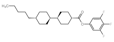 双环己基苯甲酸对3,4,5-三氟苯酚戊酯结构式