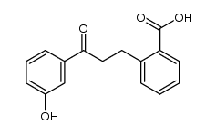 2-[3-(3-hydroxyphenyl)-3-oxopropyl]benzoic acid结构式