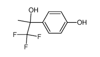 4-(2-hydroxy-1,1,1-trifluoro-2-propyl)phenol结构式