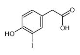2-(4-hydroxy-3-iodophenyl)acetic acid Structure