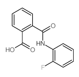 2-[(2-fluorophenyl)carbamoyl]benzoic acid Structure