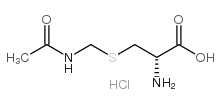 S-[(乙酰氨基)甲基]-D-半胱氨酸单盐酸盐结构式