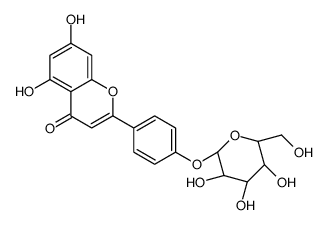 Apigenin 4′-O-β-D-glucopyranoside结构式