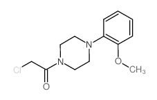 2-chloro-1-[4-(2-methoxyphenyl)piperazin-1-yl]ethanone,hydrochloride Structure