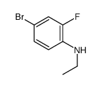 4-bromo-N-ethyl-2-fluoroaniline Structure