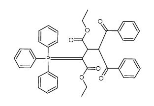 diethyl 2-(1,3-dioxo-1,3-diphenylpropan-2-yl)-3-(triphenylphosphoranylidene)succinate Structure