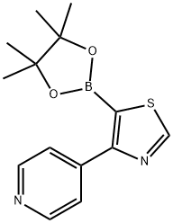 4-(4-Pyridyl)thiazole-5-boronic acid pinacol ester Structure
