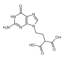 2-[2-(guanin-9-yl)ethyl]malonic acid Structure