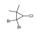 1,1-dibromo-2-chloro-3,3-dimethylcyclopropane结构式