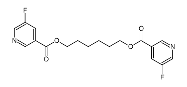 6-(5-fluoropyridine-3-carbonyl)oxyhexyl 5-fluoropyridine-3-carboxylate Structure